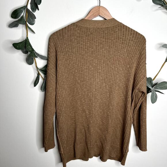 Mod Ref Brown Ribbed Cardigan - Picture 5 of 5